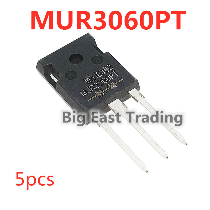 5 ชิ้น MUR3060PT MUR3060 TO-247 600V 30A ทรานซิสเตอร์เชื่อมรับประกันคุณภาพ