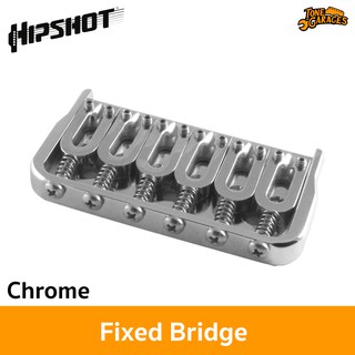 Hipshot Fixed Bridge 6 String หย่องกีต้าร์ฟิกซ์บริดจ์ สี Chrome