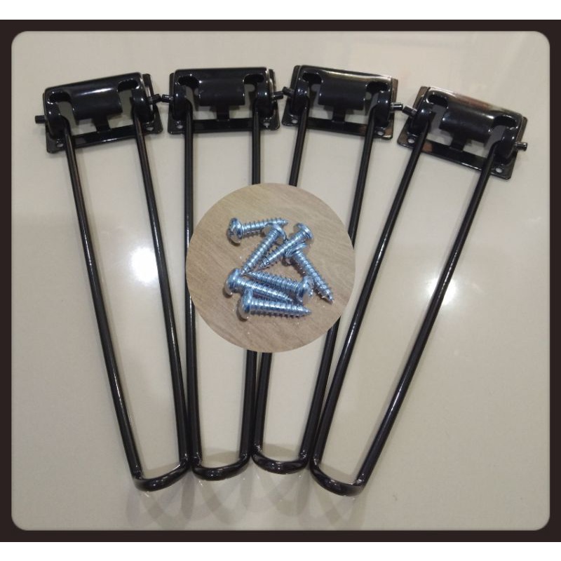 ขาโต๊ะพับญี่ปุ่นขาหนีบ(หนีบสีดำ)ยาว 27 cm1ชุด4ตัว แถมฟรีน๊อตยิง ราคา ถูกที่สุด ดีลบีเคเค แกลเลอรีภาพที่ 4