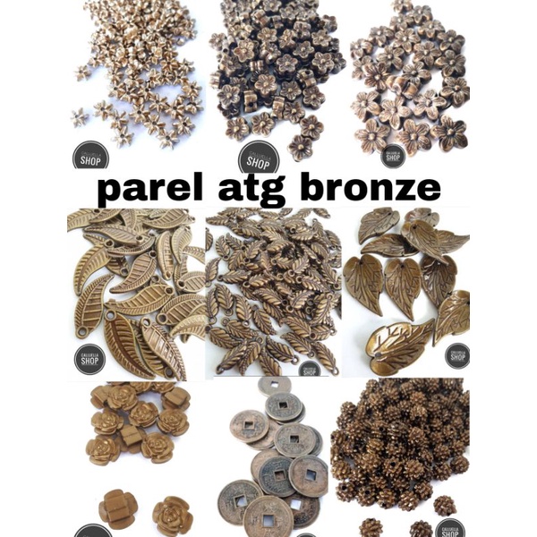 PAREL BEADS พลาสติกสีบรอนซ์ atg | สร้อยข้อมือวัสดุสร้อยคอสายรัดหน้ากาก diy Craft Craft