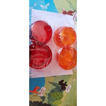 ฝาไฟสตอบแลมป์#กลม#สีแดง/สีส้ม#เกรดA.ราคาต่อ1อัน