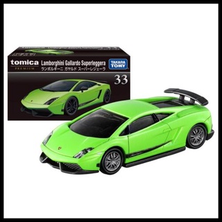 Tomica Premium 1/62 LAMBORGHINI GALLARDO SUPERLEG GREEN NO.33 DIECAST SCALE รุ่นรถ