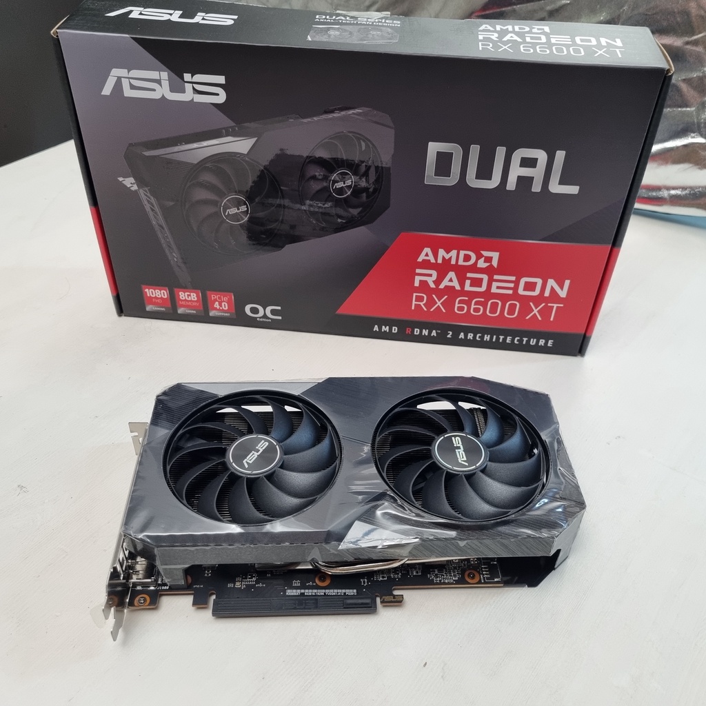 การ์ดจอ Asus AMD Dual Radeon RX 6600 XT OC Edition