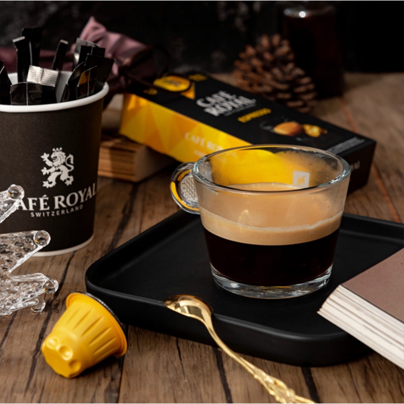 Cafe Royal Espresso Capsule Coffee 10cs for Nespresso Machine Switzerland เอสเพรสโซ กาแฟแคปซูล