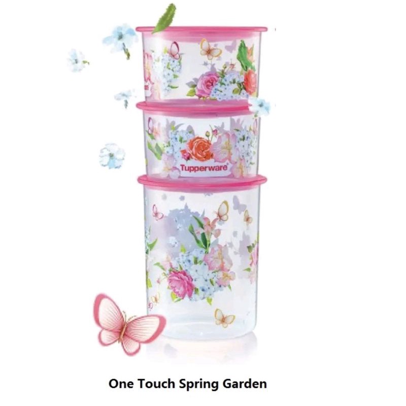Tupperware LIMITED EDITION SPRING GARDE ONE TOUCH SET