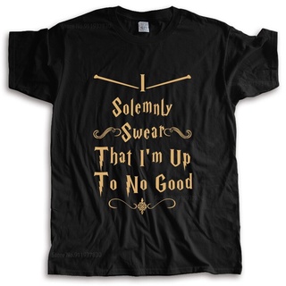 ขายดี!เสื้อยืด ผ้าฝ้าย พิมพ์ลาย I Solemnly Swear That I Am Up To No Good Quote ขนาดใหญ่ สําหรับผู้ชาย BMfilc16AOdhii17S-