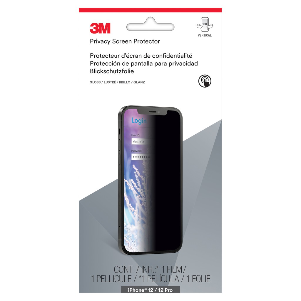 3M Privacy Screen Protector สำหรับ Apple iPhone 12/12 Pro [MPPAP021]