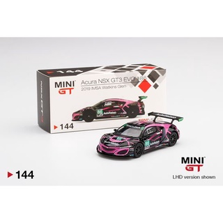 MiniGT No. 144-L Acura NSX GT3 EVO #86 2019 IMSA Watkins Glen Class Winner