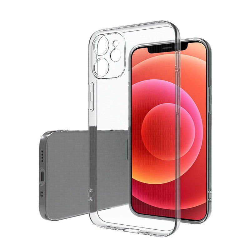 เคสไอโฟน เคสใสคลุมกล้อง iPhone 12, 12 Mini, 12 Pro, 12 Pro Max Silicone Case