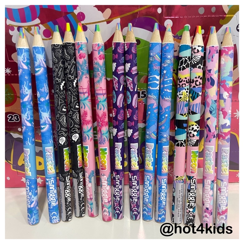 ✅smiggle สมิกเกอร์ rainbow pencil ดินสอสี ( 1 ด้าม)💰จ่ายปลายทางได้ 💵แท้💯