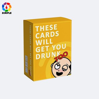 These Cards Will Get You Drunk การ์ดเหล่านี้คุณจะได้รับเมาเกินไป [ขยาย] สนุกสำหรับผู้ใหญ่เกมดื่มสำหรับบุคคลที่เกมกระดาน