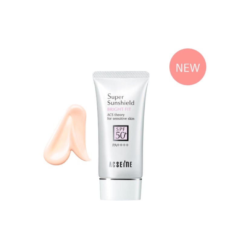 (ส่งฟรี) ครีมกันแดด ACSEINE  Super Sunshield BRIGHT FIT SPF50+, PA++++ 40 g. สำหรับผิวหน้าและผิวกาย