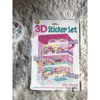 3D สติกเกอร์บ้านตุ๊กตา sticker doll house reusable