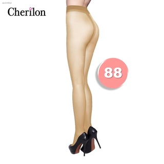 จัดส่งทันทีCherilon Nude (2 คู่) ถุงน่อง เนื้อลินินเชียร์ สีเนื้อ 88 เนียน บาง กระชับ ดูเป็นธรรมชาติที่สุด NSA-PHCBNU-88