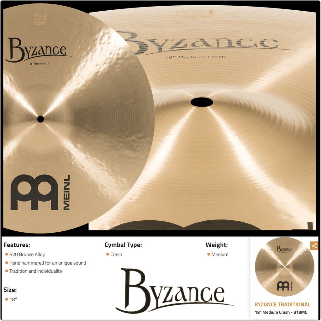 MEINL マイネル Byzance Briliant Series　China　B16CH-B 仕入先在庫品