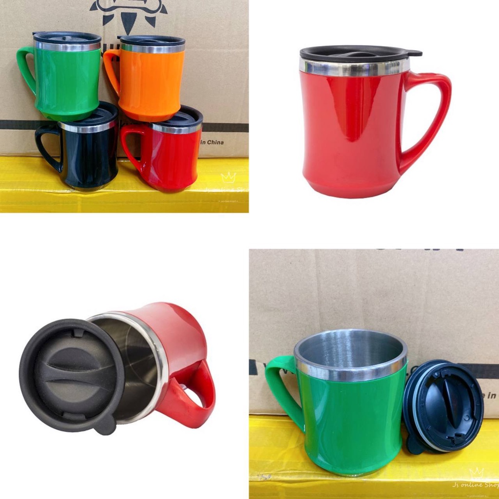 JS SPORT AUTO MUG | WATER MUG | TABLEWARE CUP| MUG AIR | STAINLESS STEEL CUP | 400ML