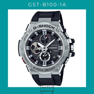 นาฬิกา Casio G-Shock G-STEEL Blutooth series รุ่น GST-B100-1A GST-B100-1ADR GST-B100 ของแท้ประกัน CMG รับประกันศูนย์ 1ปี