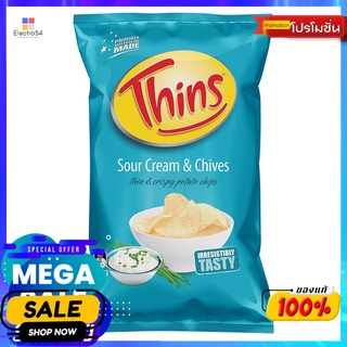 ทินส์ซาวครีมโปเตโต้ชิปส์ 175 กรัม THINS SOUR CREAM CRISPY POTATO CHIPS175G