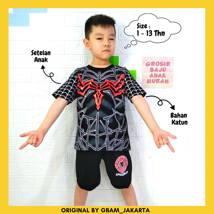 ชุดเสื้อยืดสําหรับเด็ก Spiderman New Venom