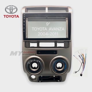 หน้ากาก TOYOTA AVANZA 2004-2011 สำหรับจอ 9 นิ้ว