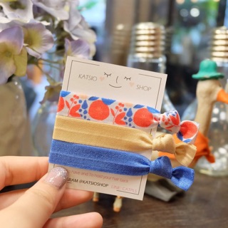 Hair tie "Talk About Pomelo" set 3 pcs.