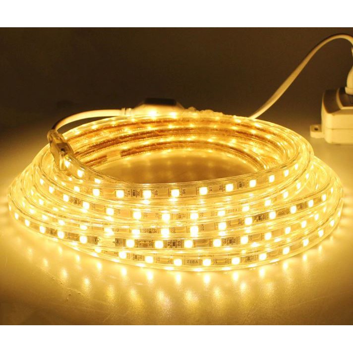ไฟเส้นพร้อมใช้ LED ROPE LIGHT 5050 with Plug 220VAC and End cap Waterproof ราคา ถูกที่สุด ดีลบีเคเค