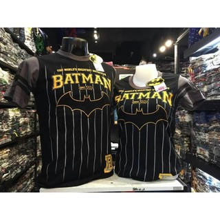 เสื้อลิขสิทธิ์แท้ ซุปเปอร์ฮีโร่ batman ลายทางดำ 056