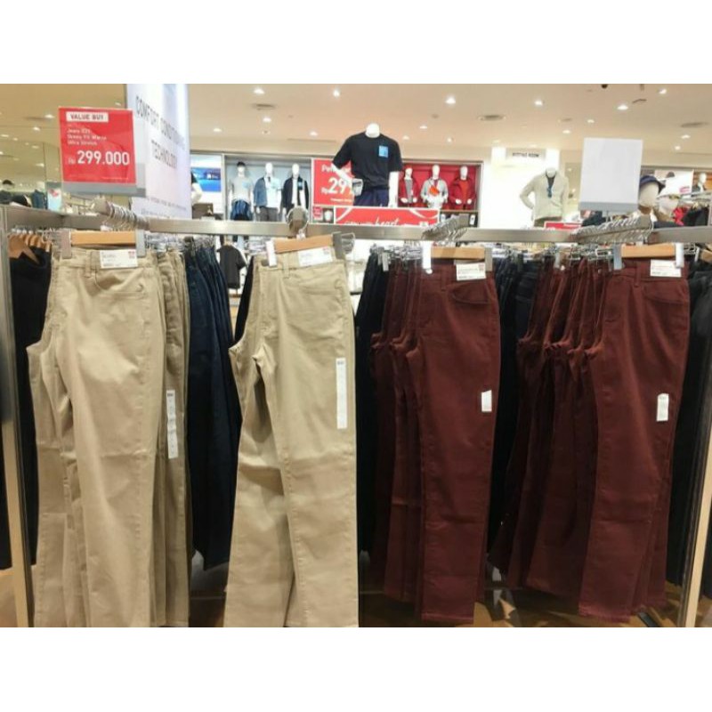 JASTIP UNIQLO JEANS EZY SKINNY FIT STRECH COLOR