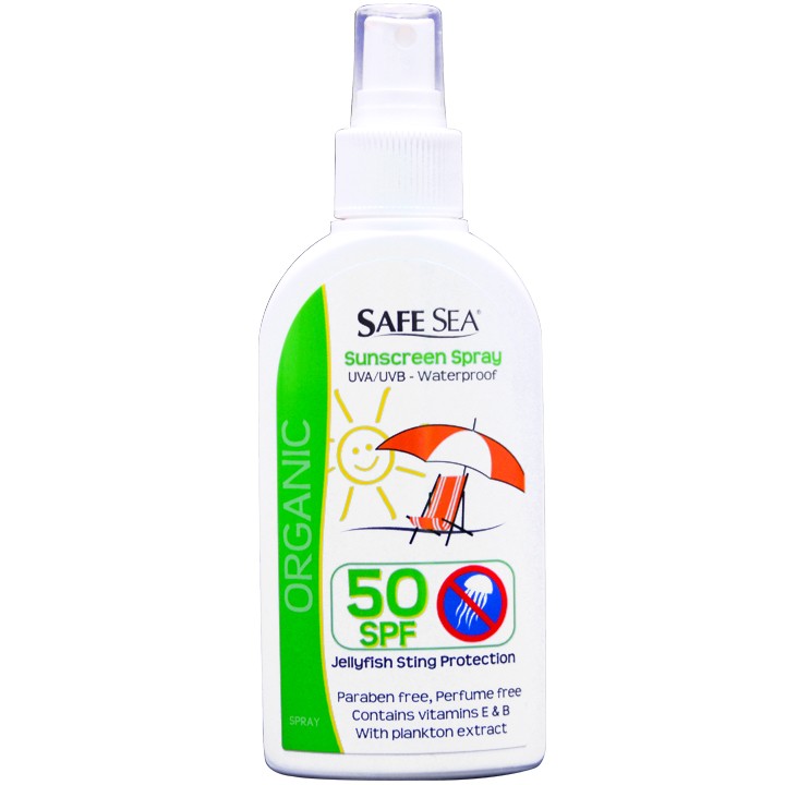 <ขายดี> Safe Sea ครีมกันแดด ป้องกันแมงกระพรุน SPF50 Milky Spray (หมดอายุ 04/28)
