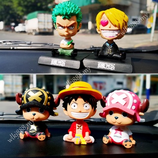 ตุ๊กตาการ์ตูน One Piece Luffy Chopper สําหรับตกแต่งภายในรถยนต์