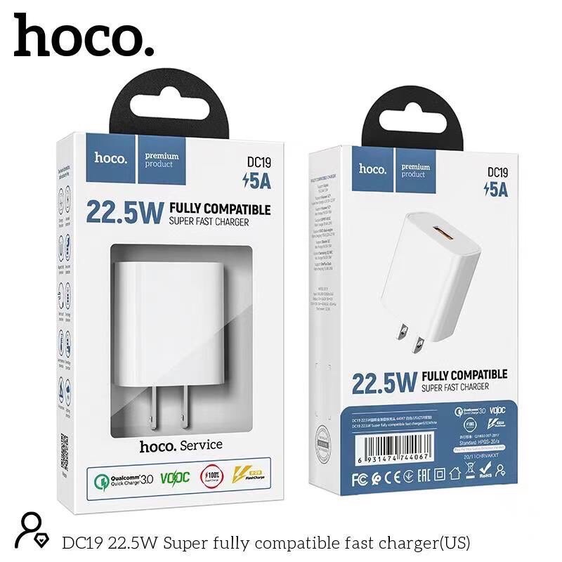 ของแท้100% Hoco DC19 Super Fast Charge 22.5W สำหรับ Micro/TypeC