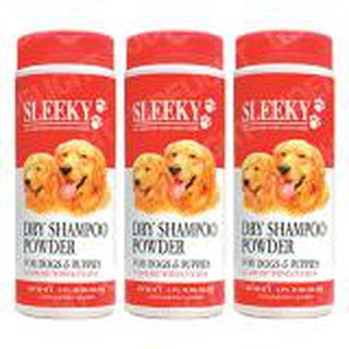 Sleeky Dry Shampoo for Dogs &amp; Puppies 250 ml (3 bottles) แชมพูแห้ง สำหรับ สุนัข สุนัขป่วย และ ลูกสุนัข 250 มล. (3 ขวด)