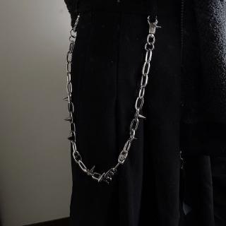 Stud waist chain chain hiphop dark pant chain