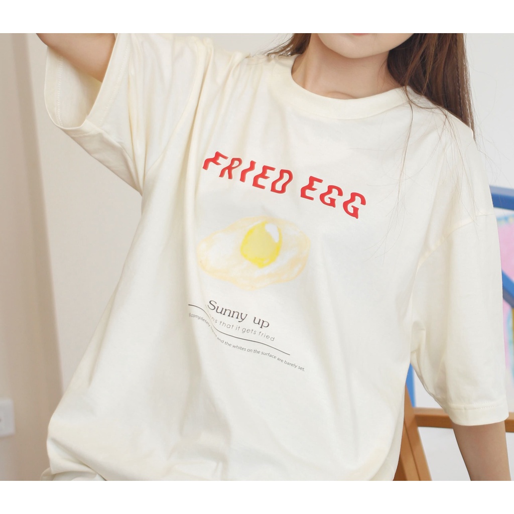 เสื้อยืดทรง Oversize FUYU Fried Egg