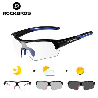 ROCKBROS Photochromic Cycling Glasses Bicycle Outdoor Sports Sunglasses Discoloration Glasses MTB Road Bike Goggles Bike Eyewear