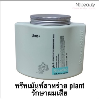 Plant+ Hair Care Product ทรีทเมนท์ สปา สาหร่าย สำหรับผมแห้งเสียมาก ปริมาณ 500 มล.