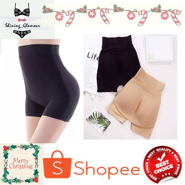 กางเกงเสริมก้น กางกางซับในเสริมก้น  555 #กางเกงในเสริมก้น เอวสูง เก็บพุง เก็บหน้าท้องไร้ขอบ กระชับสัดส่วน กางเกงซํบใน