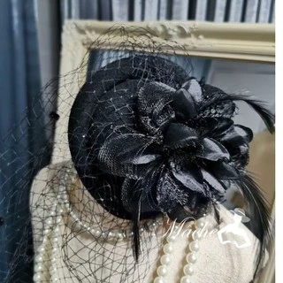 SETN009กิ๊บหมวก ผู้ดีอังกฤษ fascinator​ สไตส์คุณหนูผู้ดีอังกฤษ​ กิ๊บหมวก