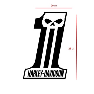 สติ๊กเกอร์แต่งรถ HARLEY-DAVIDSON ( ไซค์ 28x20cm.)