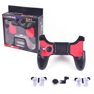 ddfenshop จอยเกมมือถือจอยROV PUBG 5in1จอยเกมสำหรับมือถือ จอยพกพาให้เล่นสะดวก W-002