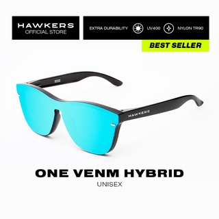 HAWKERS Clear Blue ONE VENM HYBRID Sunglasses for Men and Women, unisex. UV400 Protection. Official product designed in Spain VOTR02