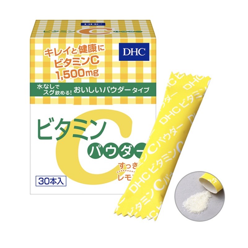 DHC Powder Lemon (30 ซอง) Vitamin C 1,500mg วิตามินซีชนิดผง
