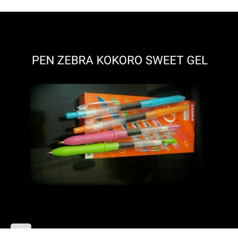 ปากกาเจลหวาน Zebra kokoro 0.5mn Writing Stationery ปากกา