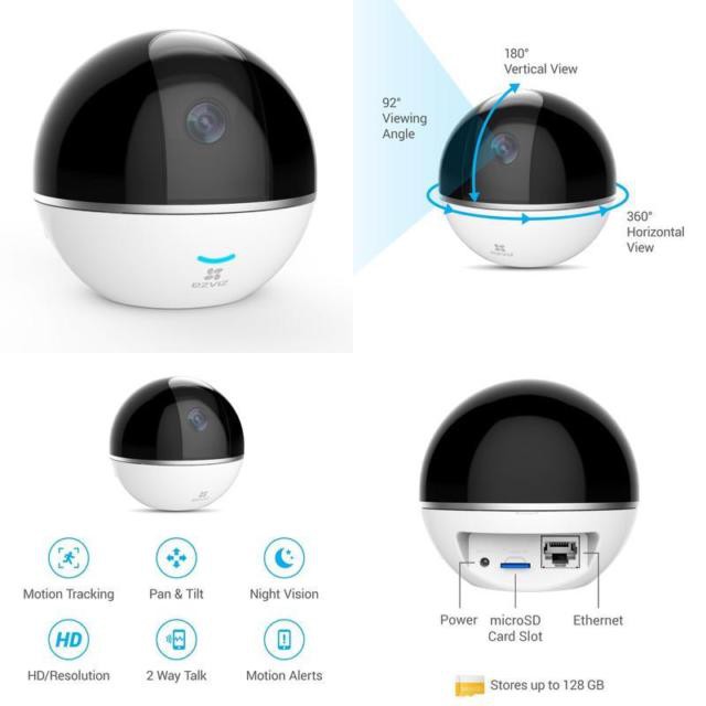 กล้องวงจรปิดไร้สาย Ezviz รุ่น C6T 2ล้านพิกเซล | Shopee Thailand