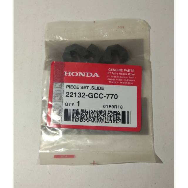 ลูกกลิ้งเลื่อนยางเลื่อน House Vario 110, Beat F1 Pop ESP, Spacy F1, Scoopy F1 / 22011-GCC-770