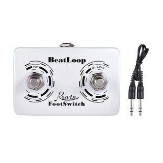 Rowin BeatLoop Dual สวิตช์เหยียบเท้า สำหรับ กีตาร์ เครื่องดนตรี