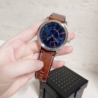 นาฬิกา Diesel Mens Rasp NSBB Brown Leather Strap Watch ของแท้