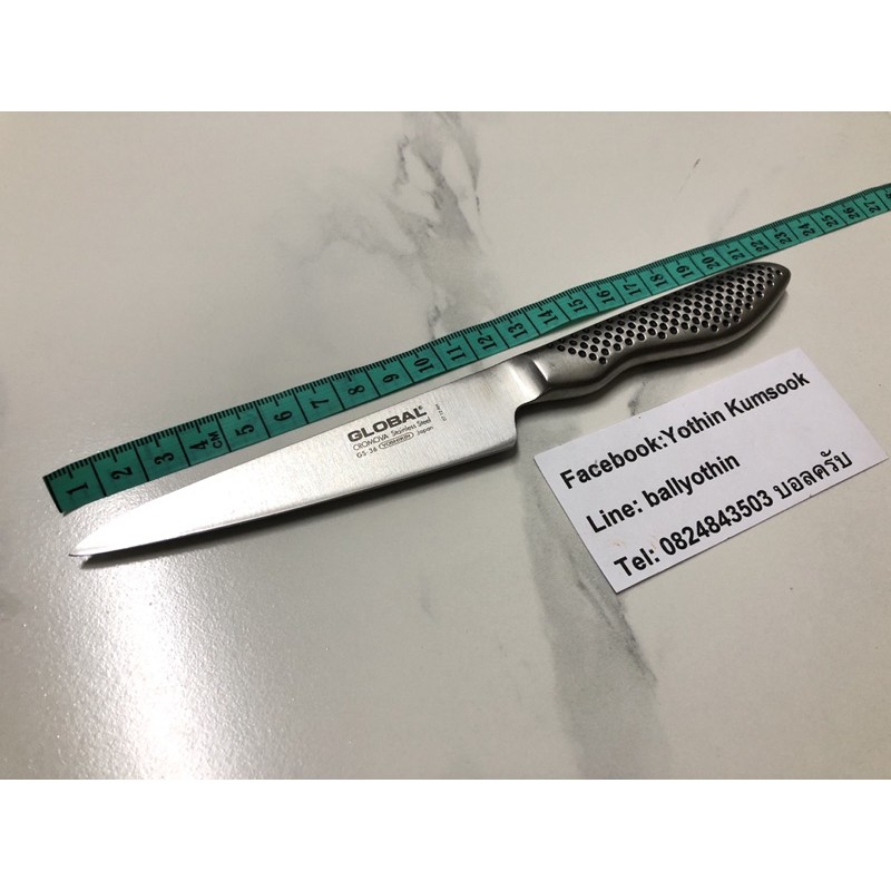 มีดครัว มีดเชฟ มีดคุณภาพสูง มีด GLOBAL GS36 Utility knife รุ่นเล็ก มีดผลไม้ มีดปอกกระเทียม  มือสองจา