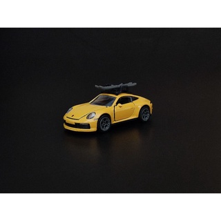 majorette porsche 911 carrera s สีเหลือง ล้อยาง