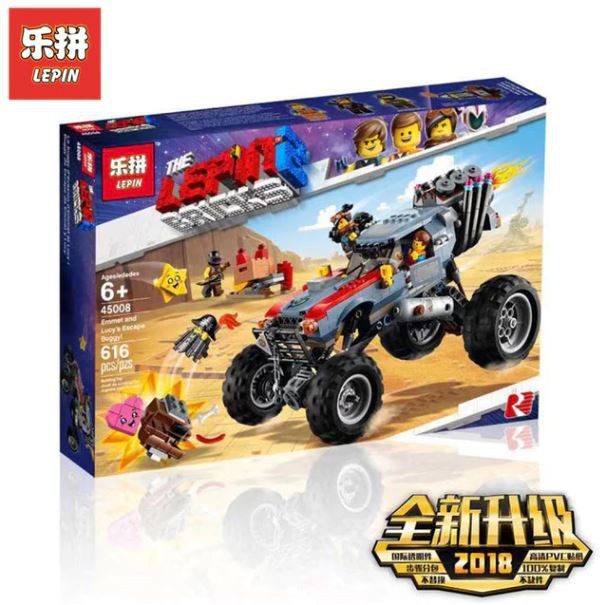 FS เลโก้ จีน LEPIN 45008 รถแข่งออฟโร้ด Escape Star and Heart in Emmet and Lucy’s awesome buggy! จาก 